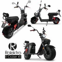 E-Cruiser 3KW 25,6AH 45kmh Straßenzulassung EEC