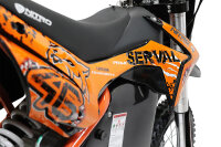 Serval Dirtbike 1200Watt 12/10 Zoll 48V 15AH Lithium Akku